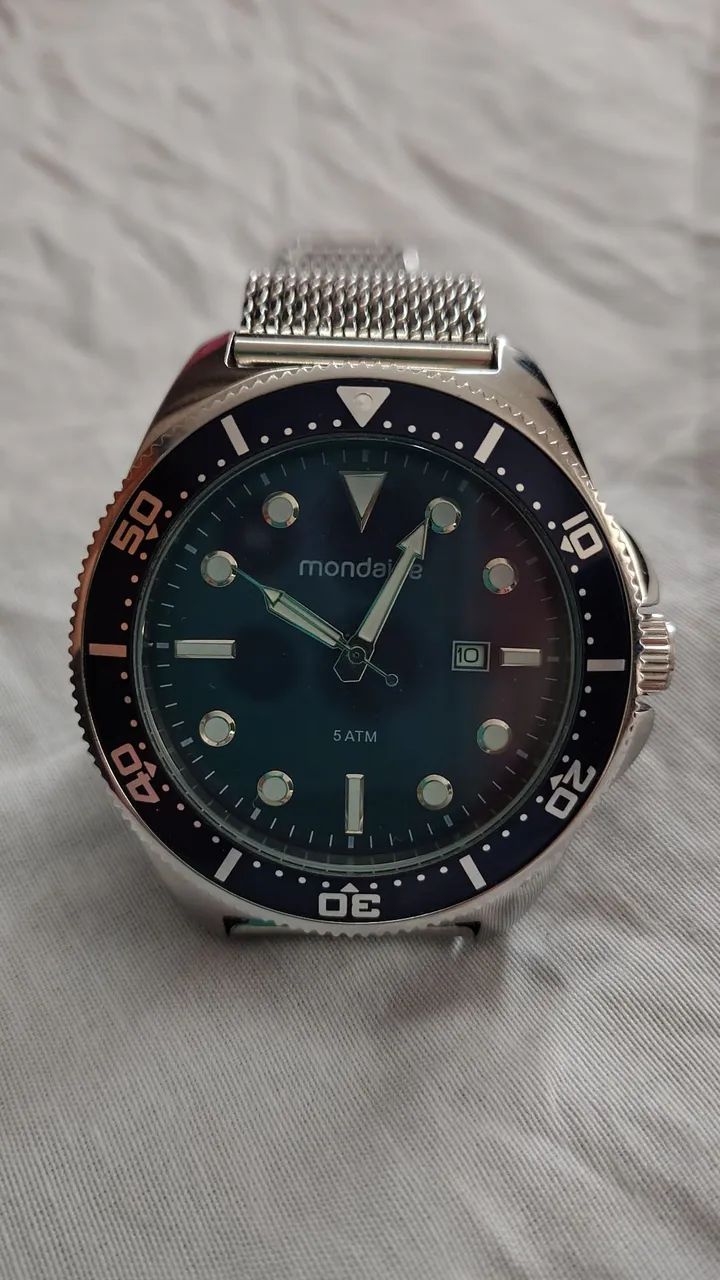 Mondaine Fundo Azul - Foto 5