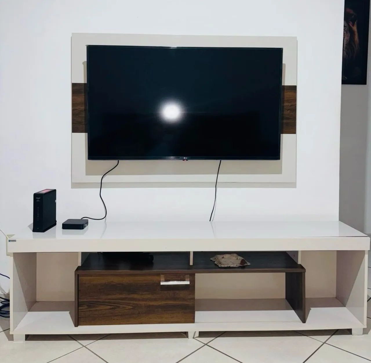 Rack+ painel de madeira  - Foto 3