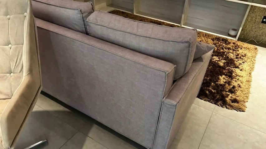 Sofa Cama 2 lugares marrom lindo - Foto 5