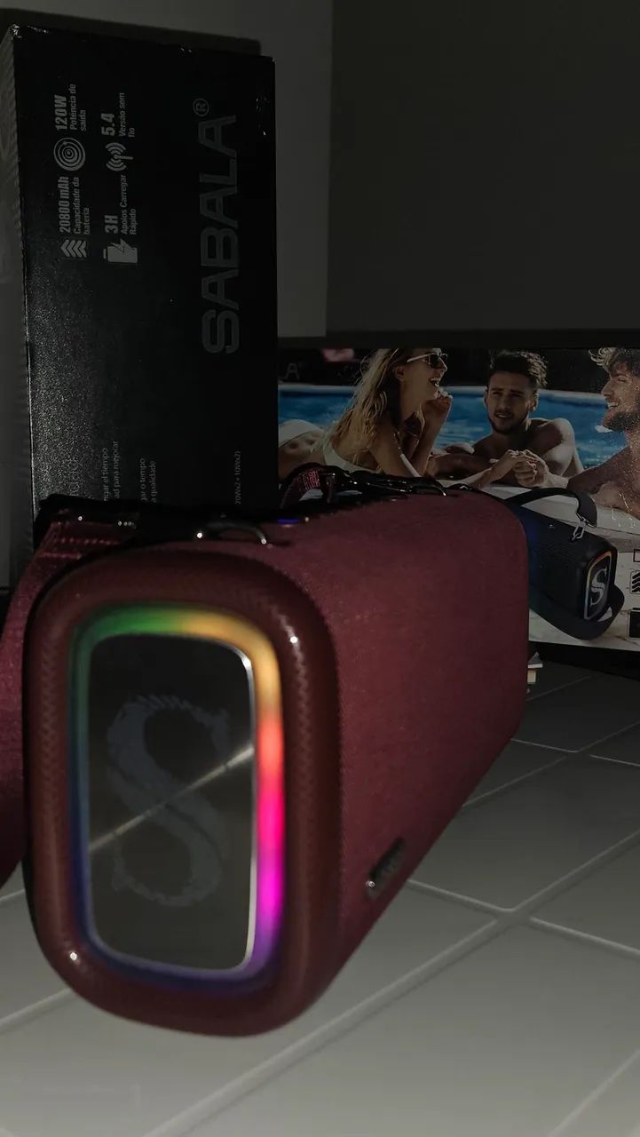 CAIXA DE SOM BLUETOOTH - SABALA DR 908 PRO - POTENTE - Foto 4