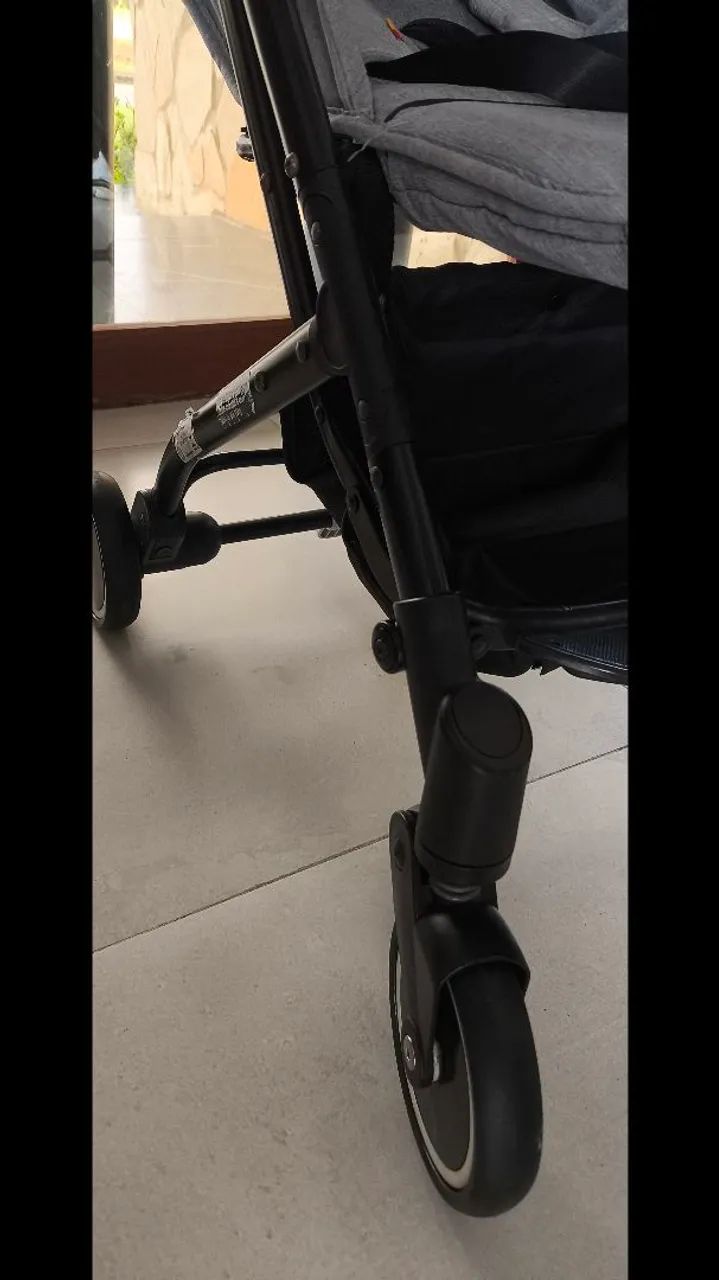 Carrinho de Bebê ZAP Burigotto Cinza - Foto 3
