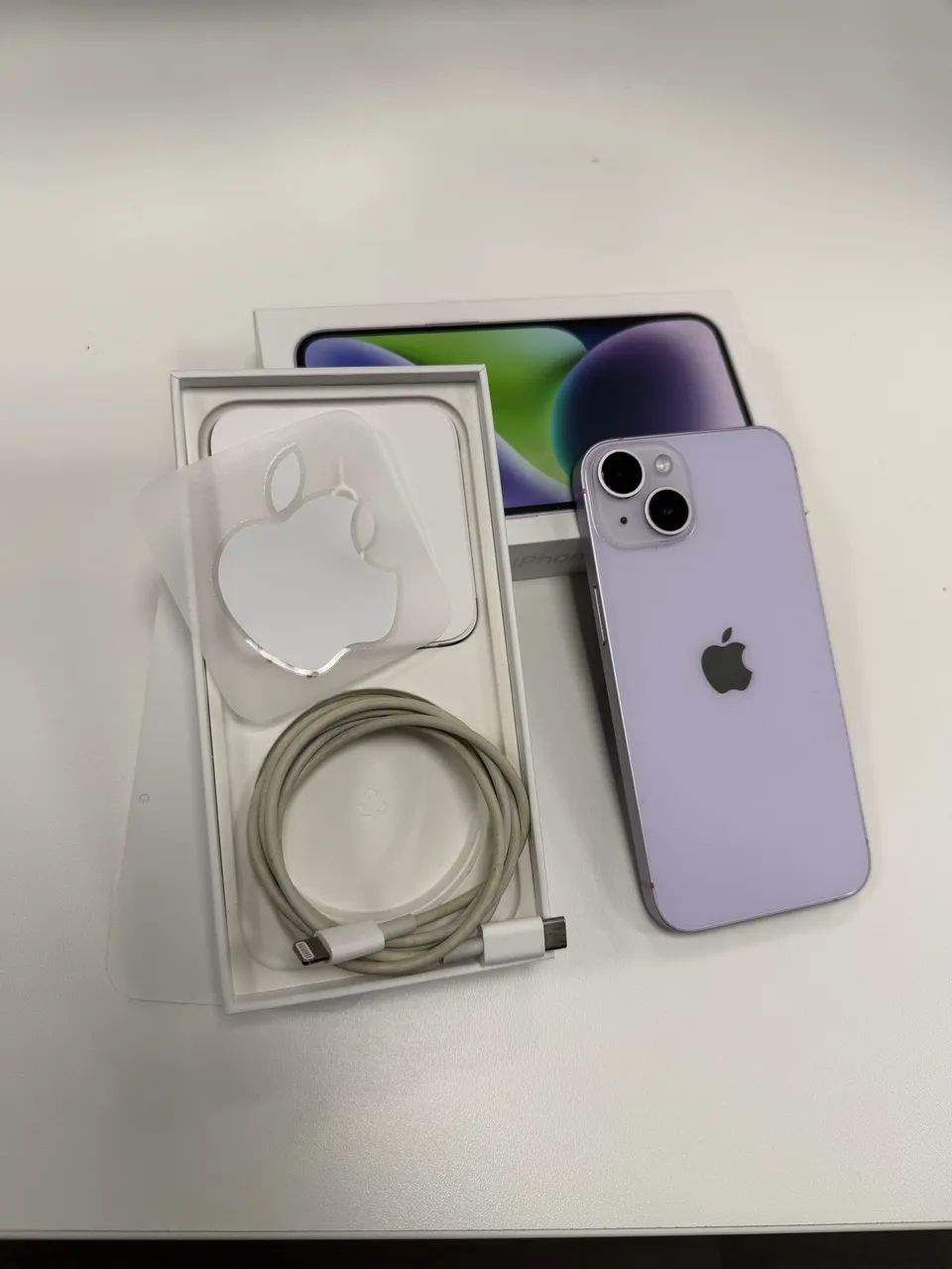 iPhone 14 128 GB Purple IMPECÁVEL (nunca passou por manutenção, com nota fiscal)