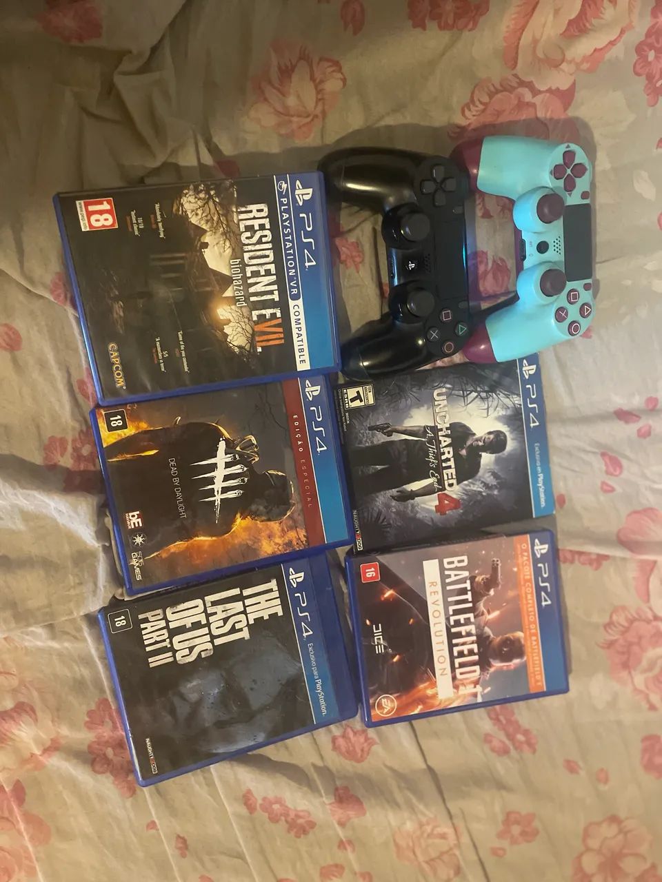 Ps4 slim 500gb 2 controles 6 jogos - Foto 2