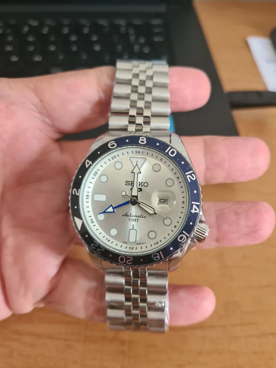 RELÓGIO SEIKO GMT PRATA - AUTOMÁTICO - FAÇA SUA OFERTA - Foto 5