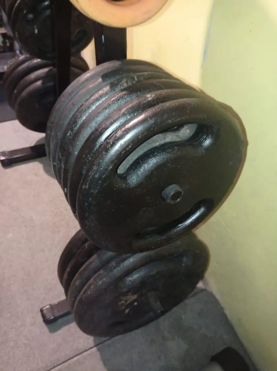 Barras e pesos para musculação  - Foto 4