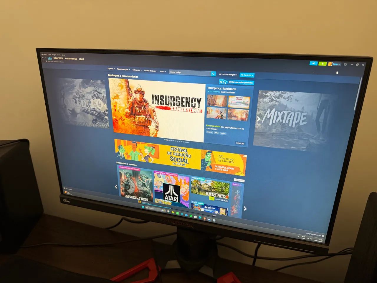 Monitor Acer UHD 24 polegadas 165hz - Foto 4