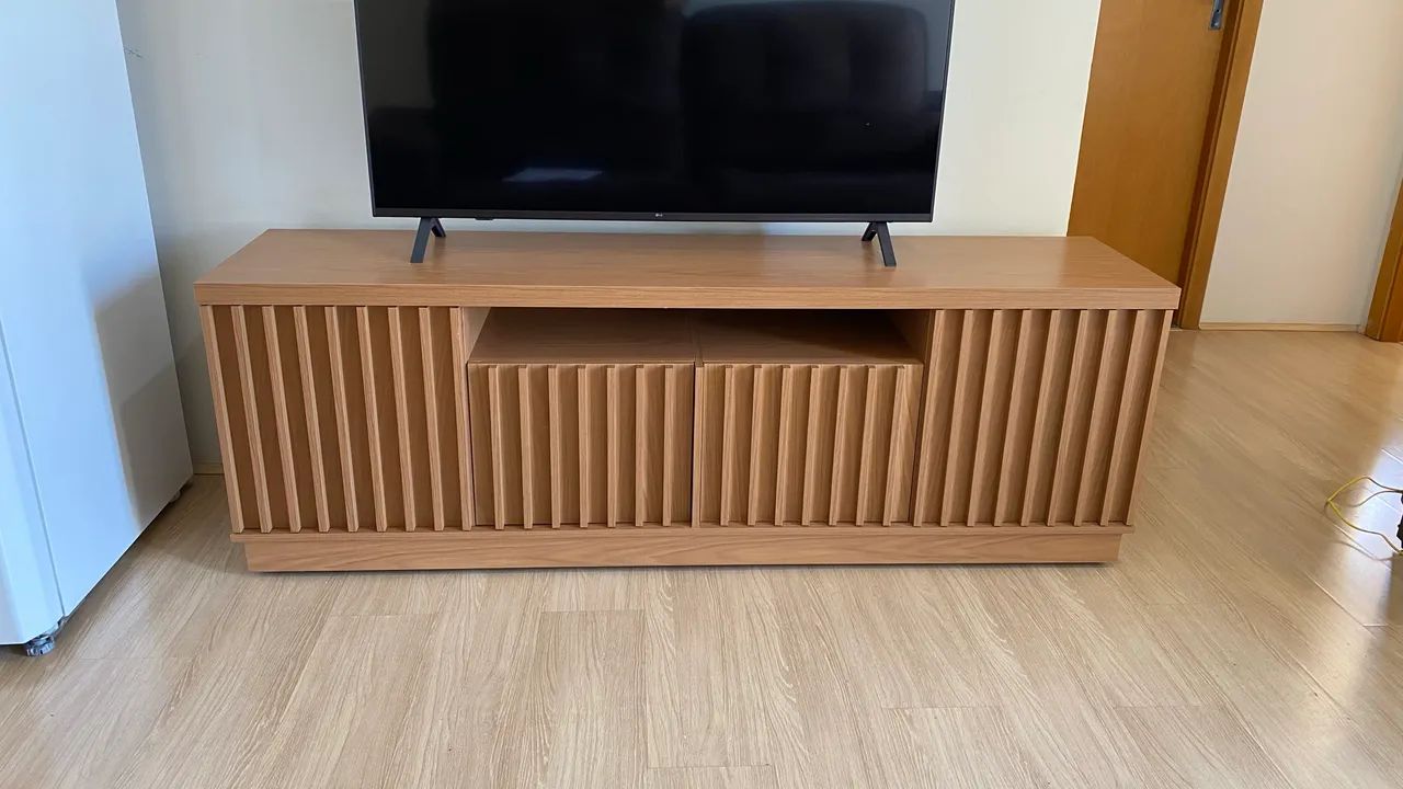 Rack tv Estante bancada - 1,80m - Freijo - Seminovo - Foto 3