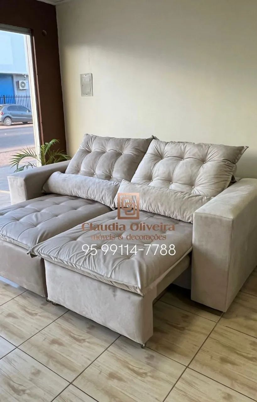 Sofá Retrátil Reclinável NOVO!!! Oferta Exclusiva - Foto 2