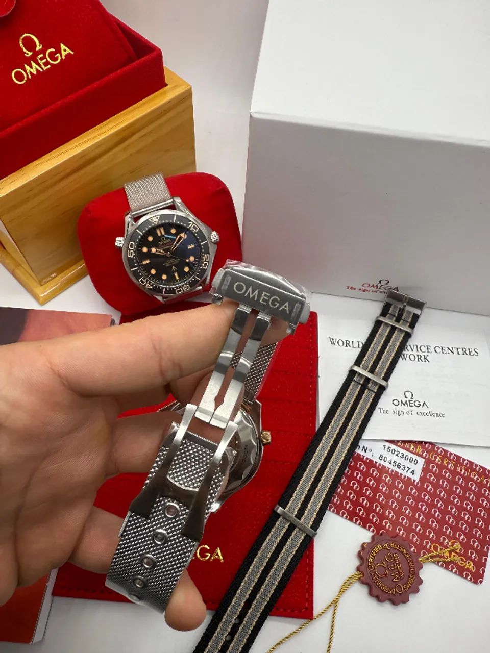 Relógio Seamaster Automático + Pulseira NATO e Caixa Completa - Foto 5