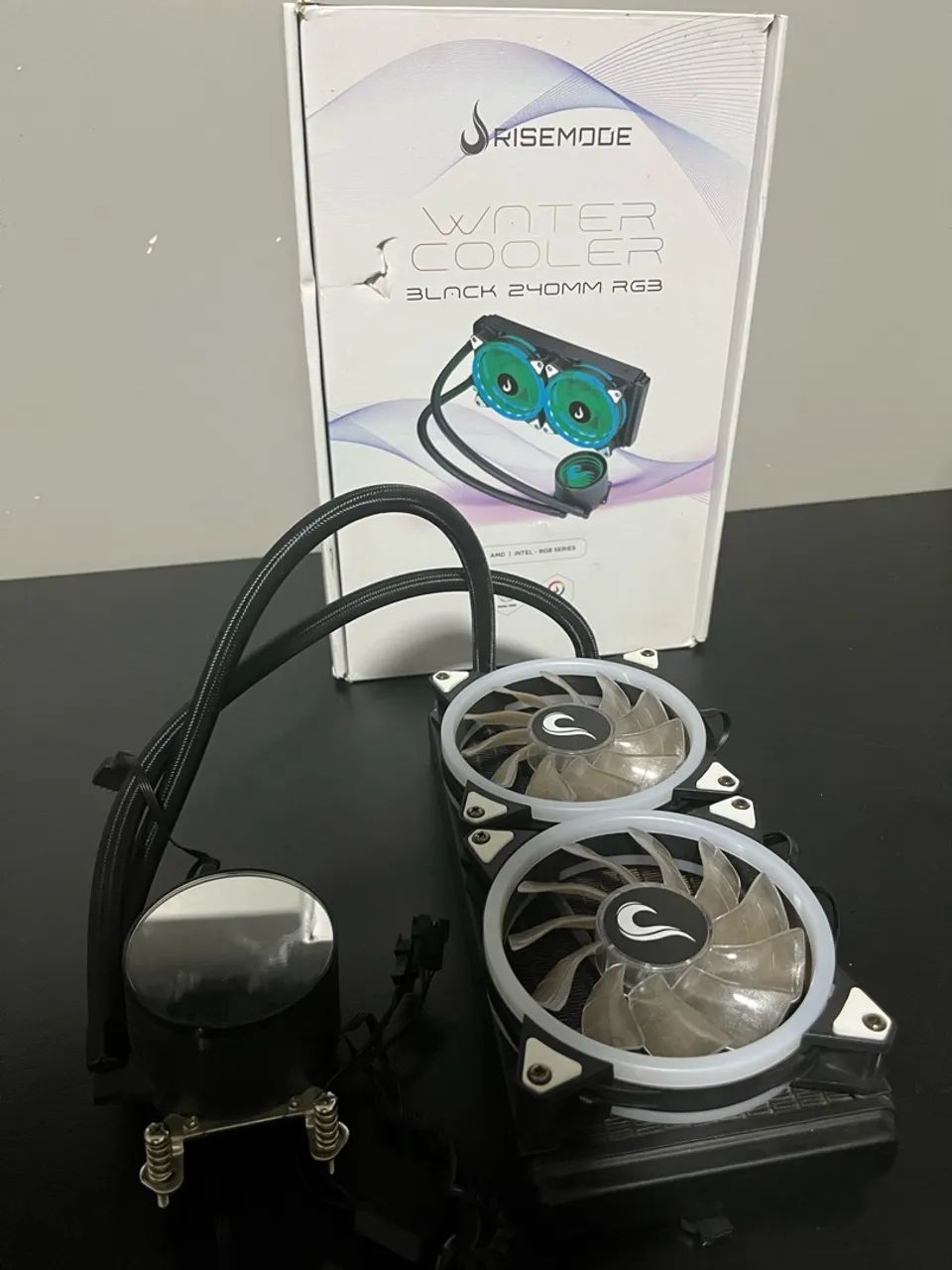 Water Cooler Rise Mode Black 240mm RGB (AMD / Intel) - Funcionando Perfeitamente - Foto 4