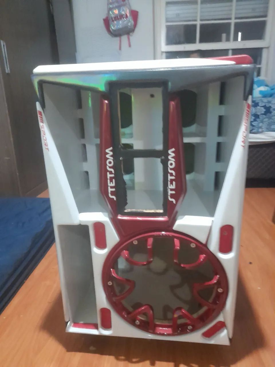  caixa Bob Esponja com rack  forrada com cor vinho quatro médio de 6 polegadas Eap e um - Foto 5
