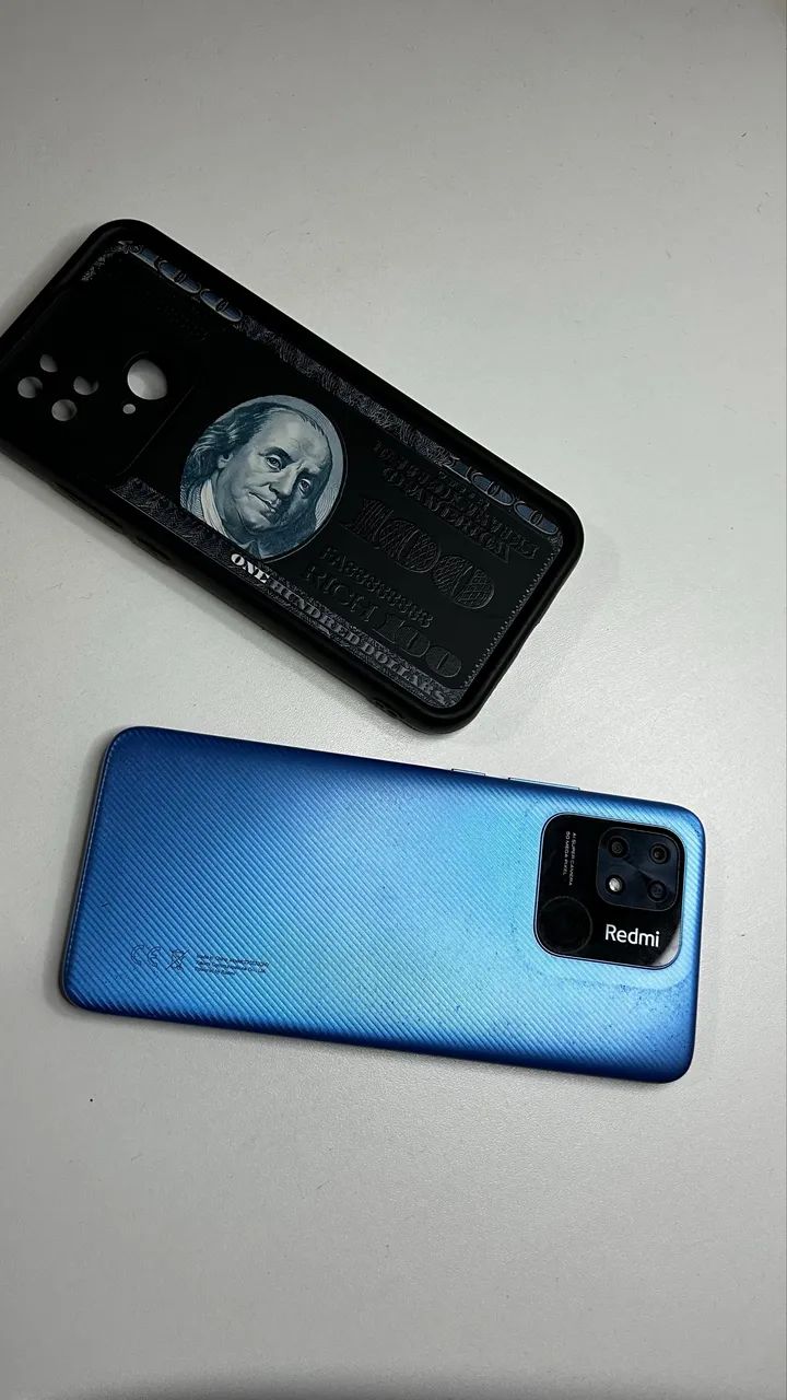 Redmi 10C Azul 128GB Conservado - Funcionando Perfeitamente