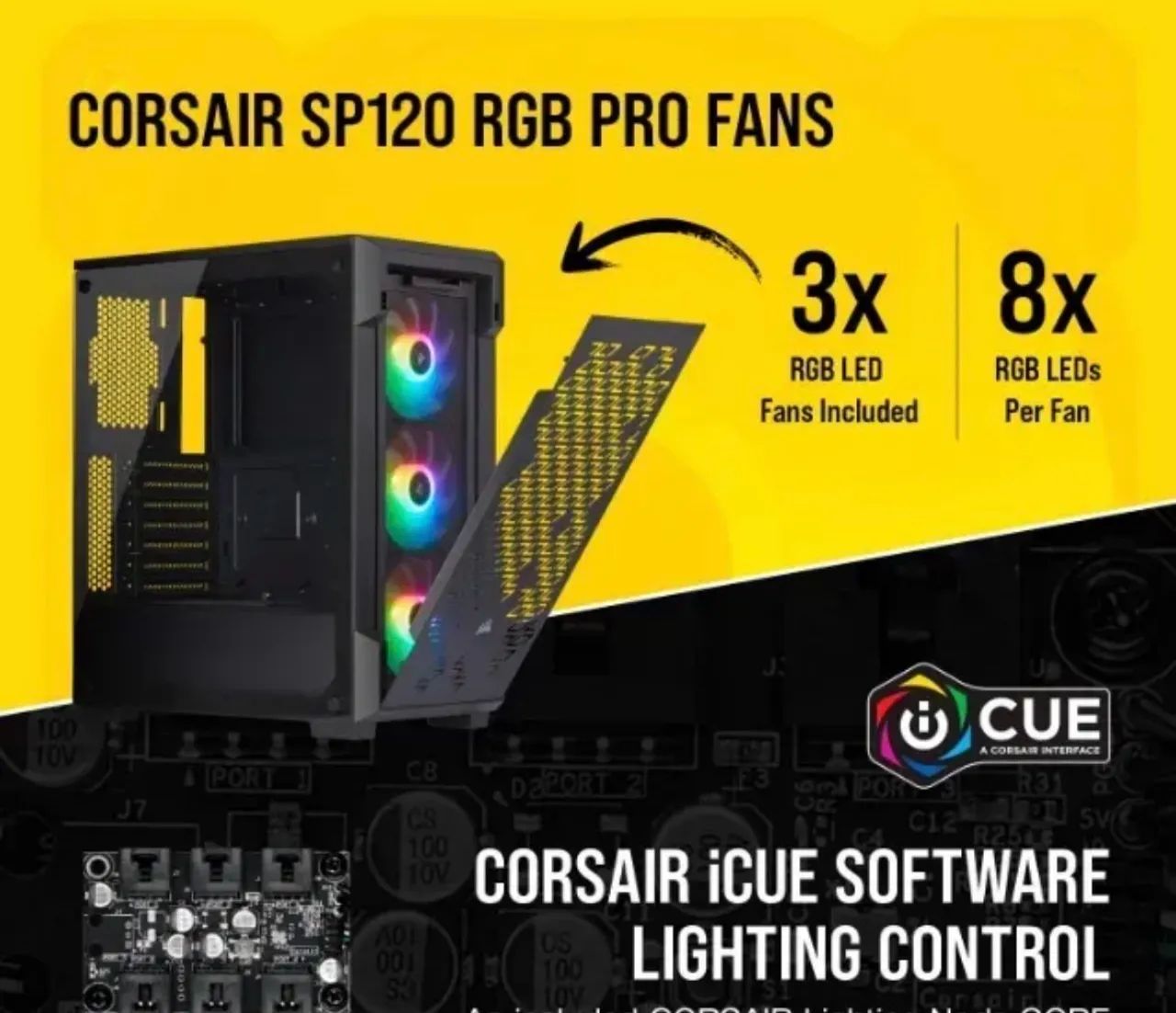 Corsair iCUE 220T RGB Airflow! com 6 FANS RGB - Foto 3