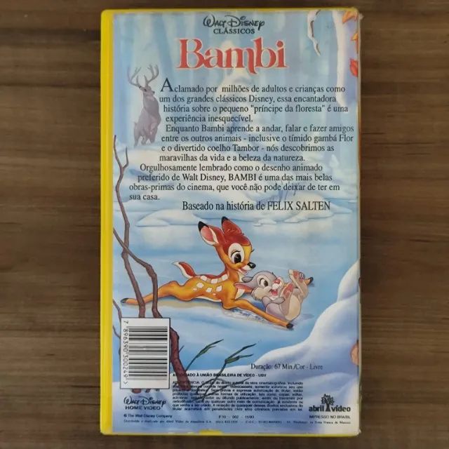 Fita VHS Bambi (Dublado) - Foto 2