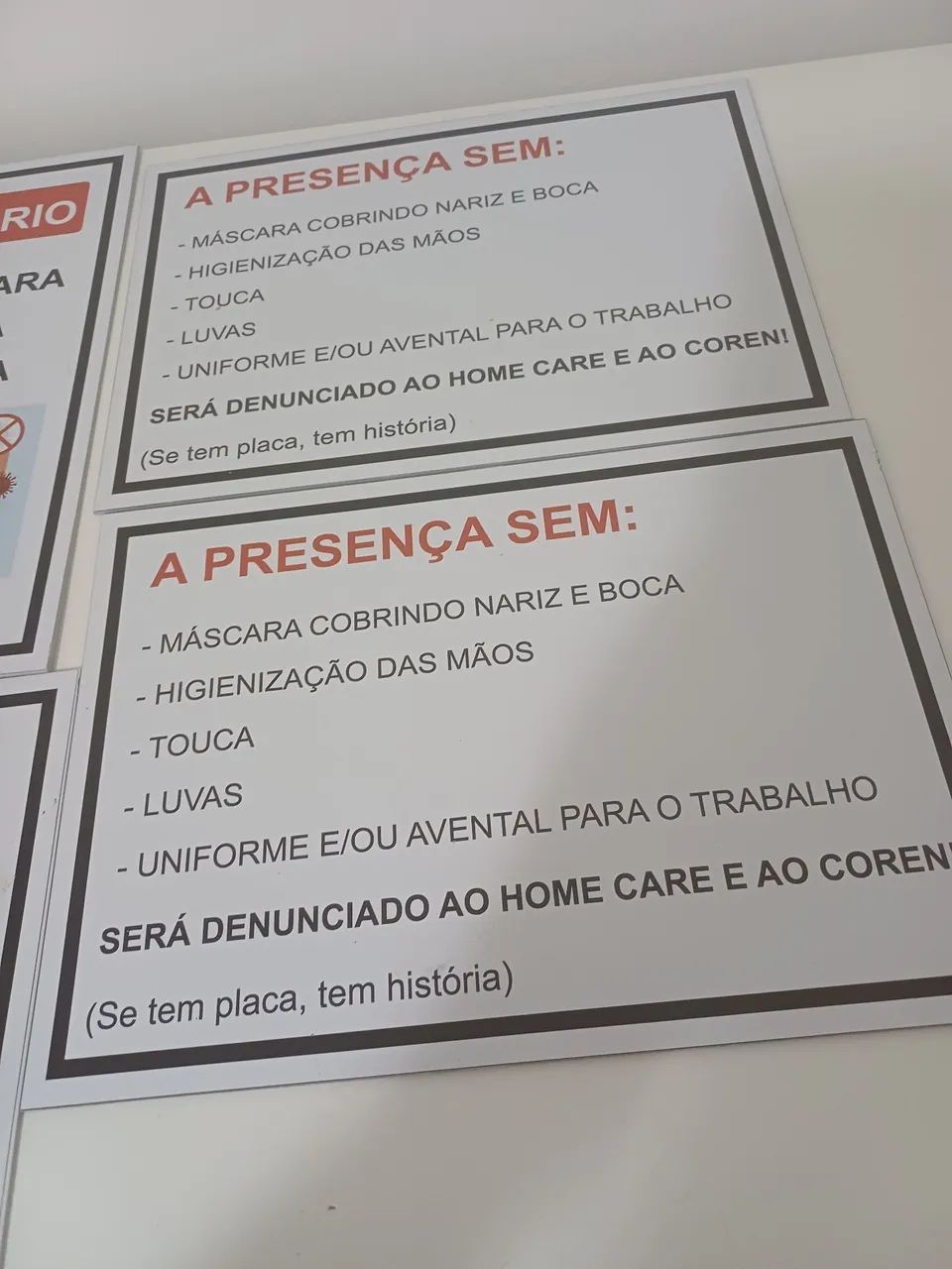 04 placas de aviso - Foto 4