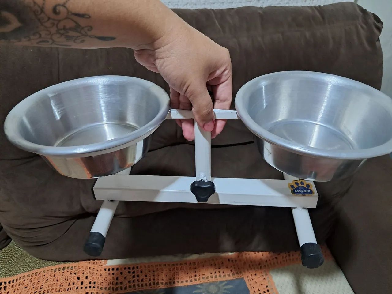 Comedouro duplo com regulagem novo. - Foto 2