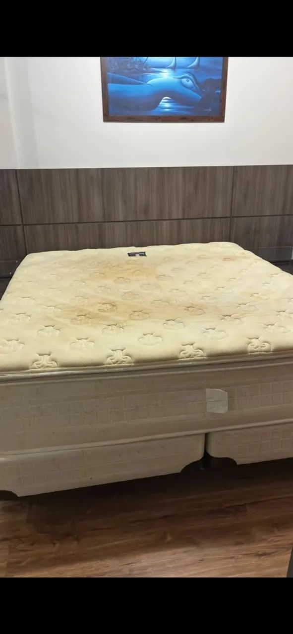 Cama King com colchão  - Foto 3