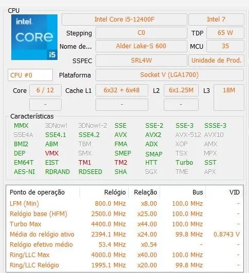 Kit Intel Core i5 12400f - ler descrição  - Foto 3