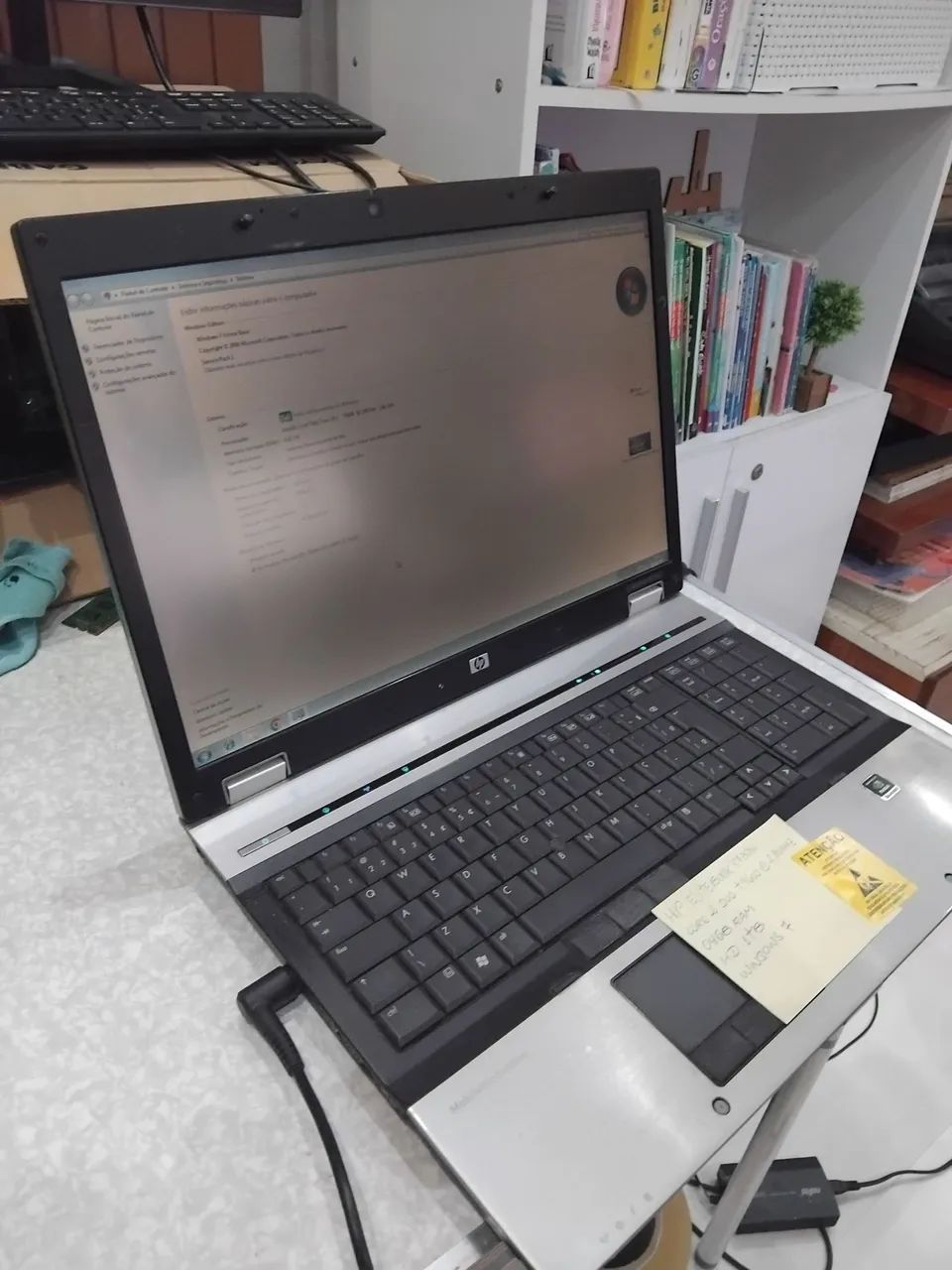 Notebook HP Elitebook Workstation Core 2 duo t9600 2,80 GHz 4gb HD