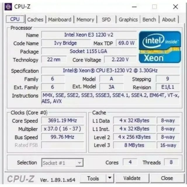 Processador I7 3770 (E3 1230 V2) - Foto 2