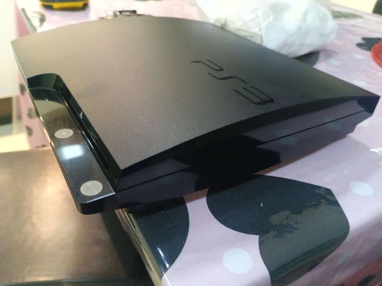 Lindo PS3 SLIM 500 GB  completo "Tunado" - Foto 5