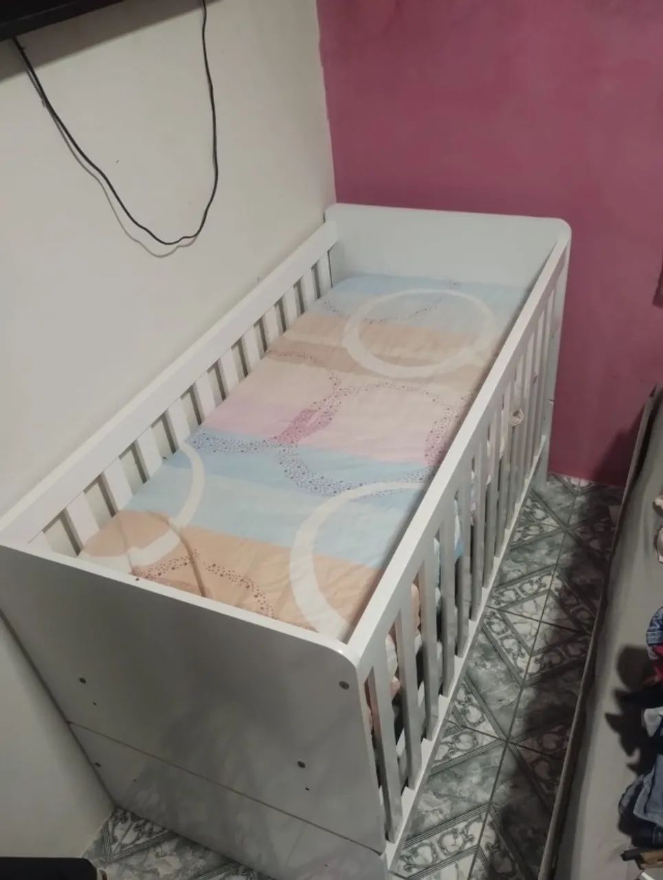 Cama/Berço  2 Alturas para Ajuste
