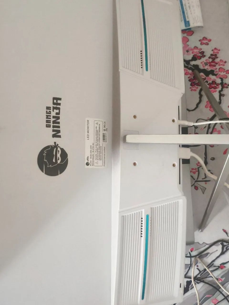 Monitor Gamer Ninja Tenseigan 24 pol IPS 165Hz - Branco - Foto 4