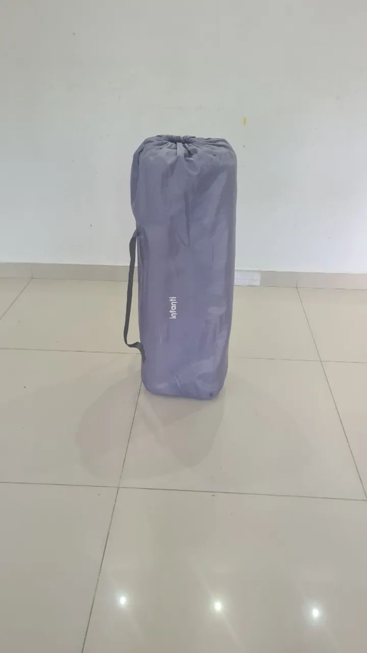 Berço Portátil Cinza HELLO INFANTI - Foto 3