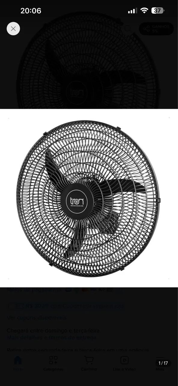 ventilador tron 60cm 140w