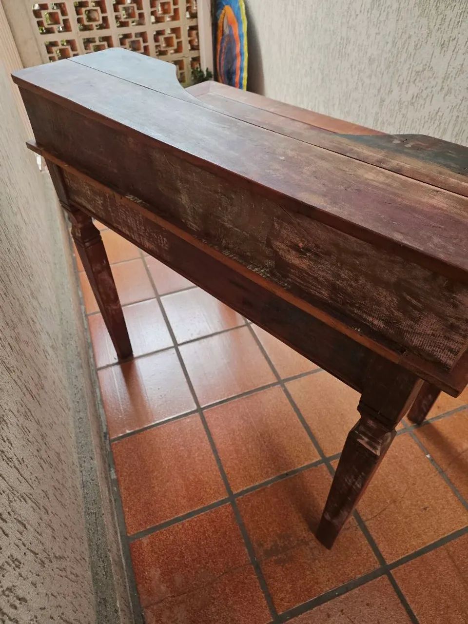 Mesa maciça em péroba rosa - Foto 4