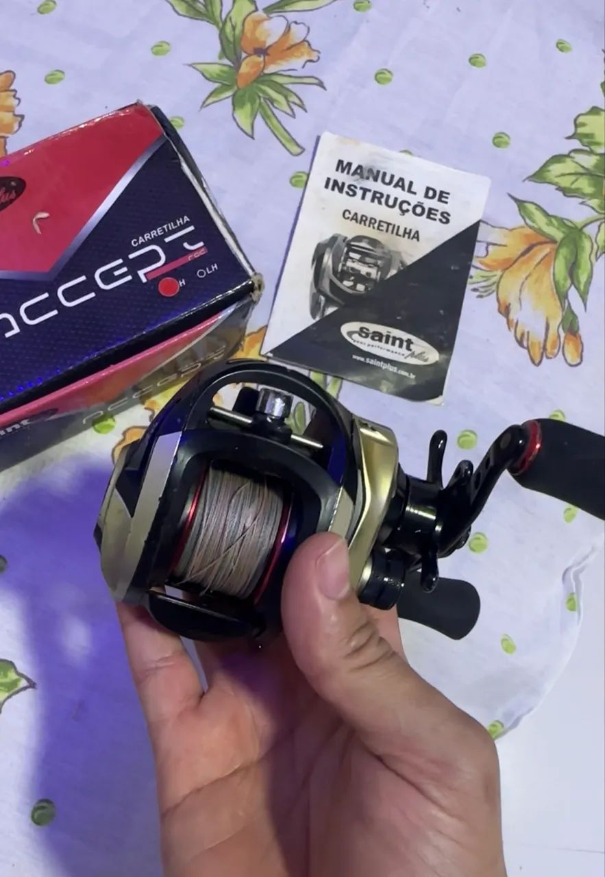 Carretilha de pesca Saint + vara 