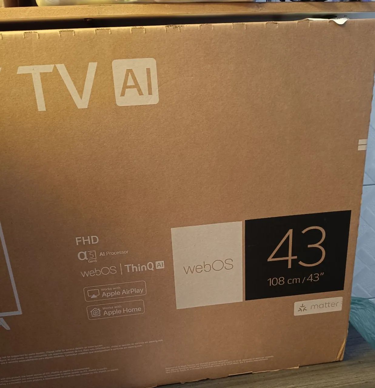 TV 43 polegadas na caixa e com nota fiscal  - Foto 3