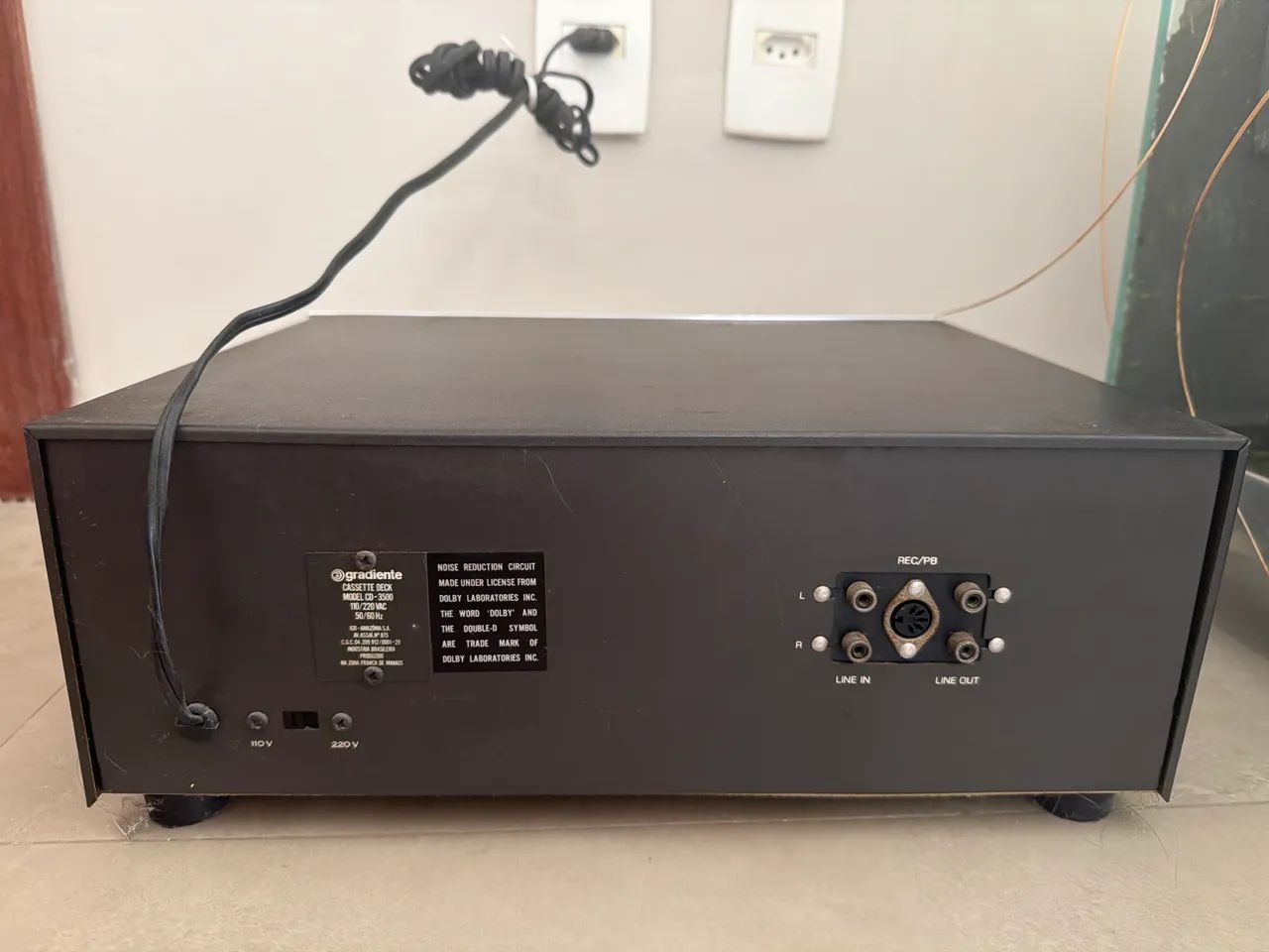 CD-3500 Stereo Cassete Deck Gradiente impecavel - Foto 2
