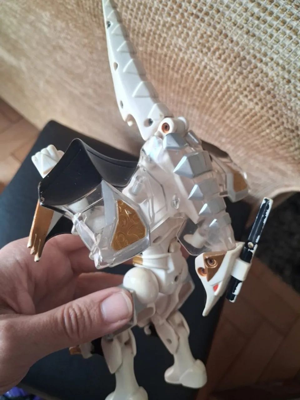 Power Rangers Dino Thunder White Transforming Bandai 2003