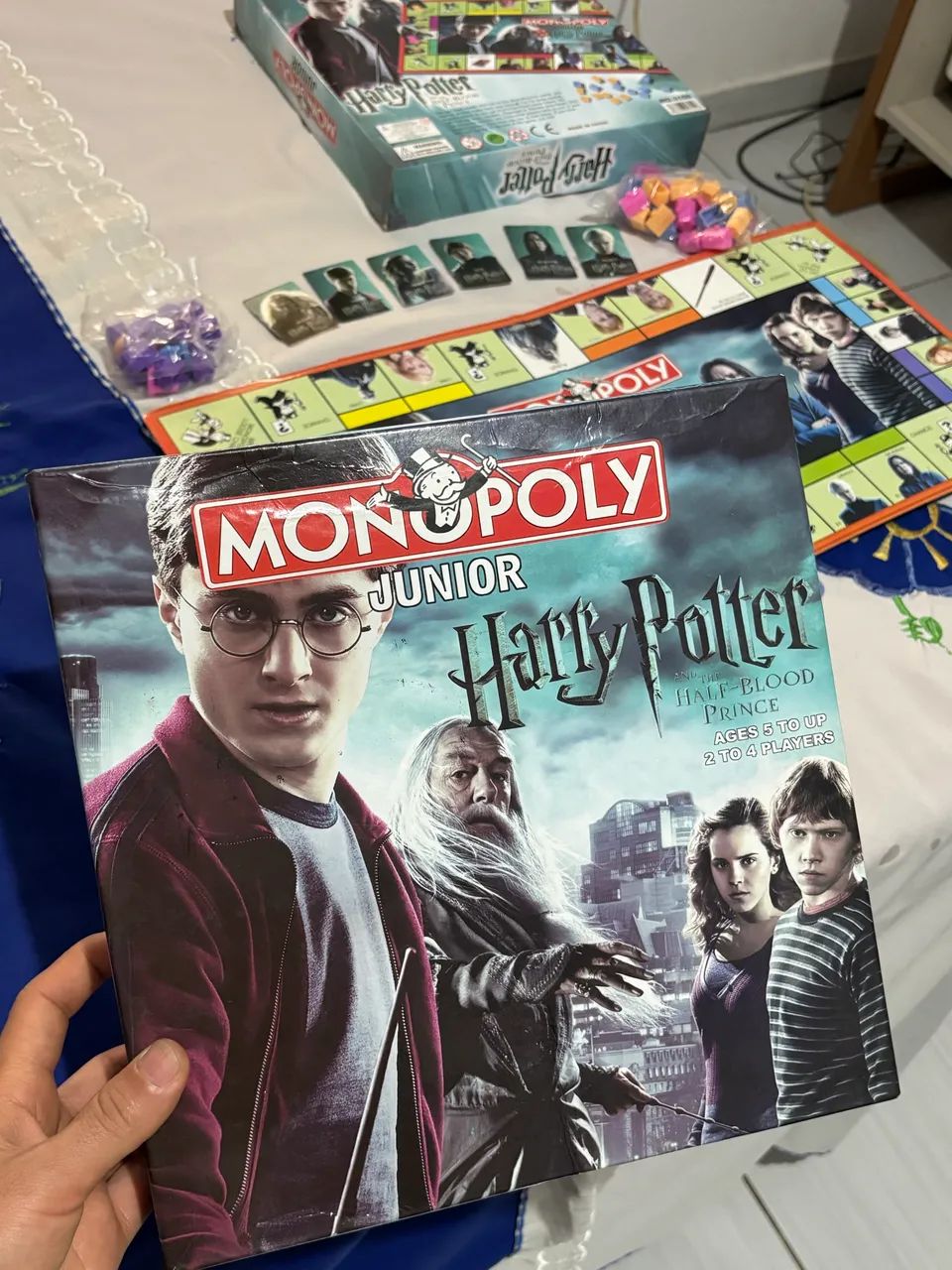 Jogo monopólio Harry Potter + quebra-cabeça 200 peças - Foto 5