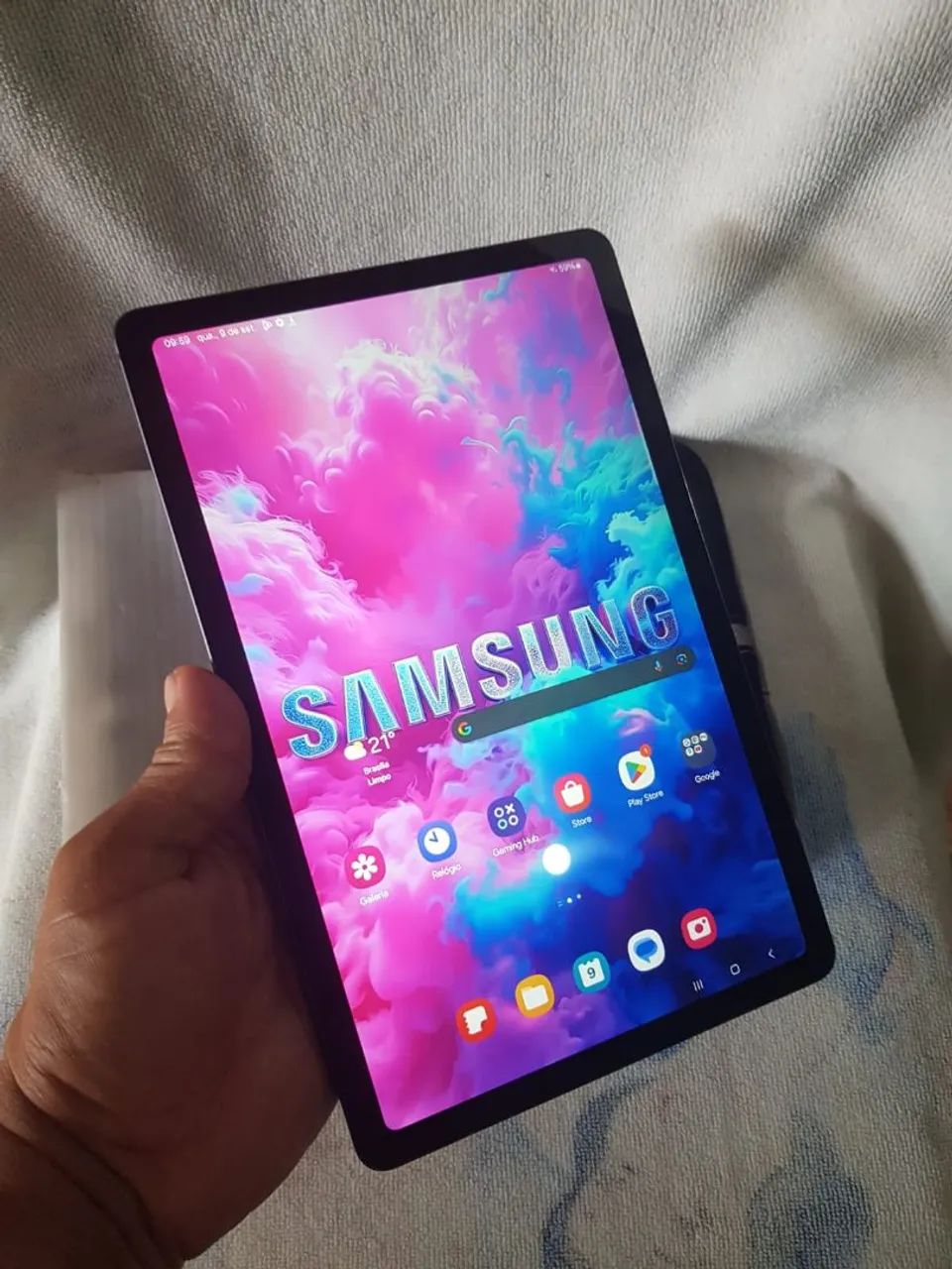 Tablet Samsung Tab grandão + cabo  - Foto 2