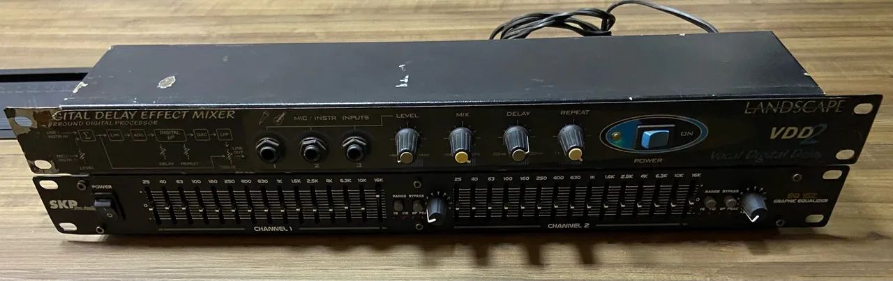 Efeito voz reverb e equalizador 