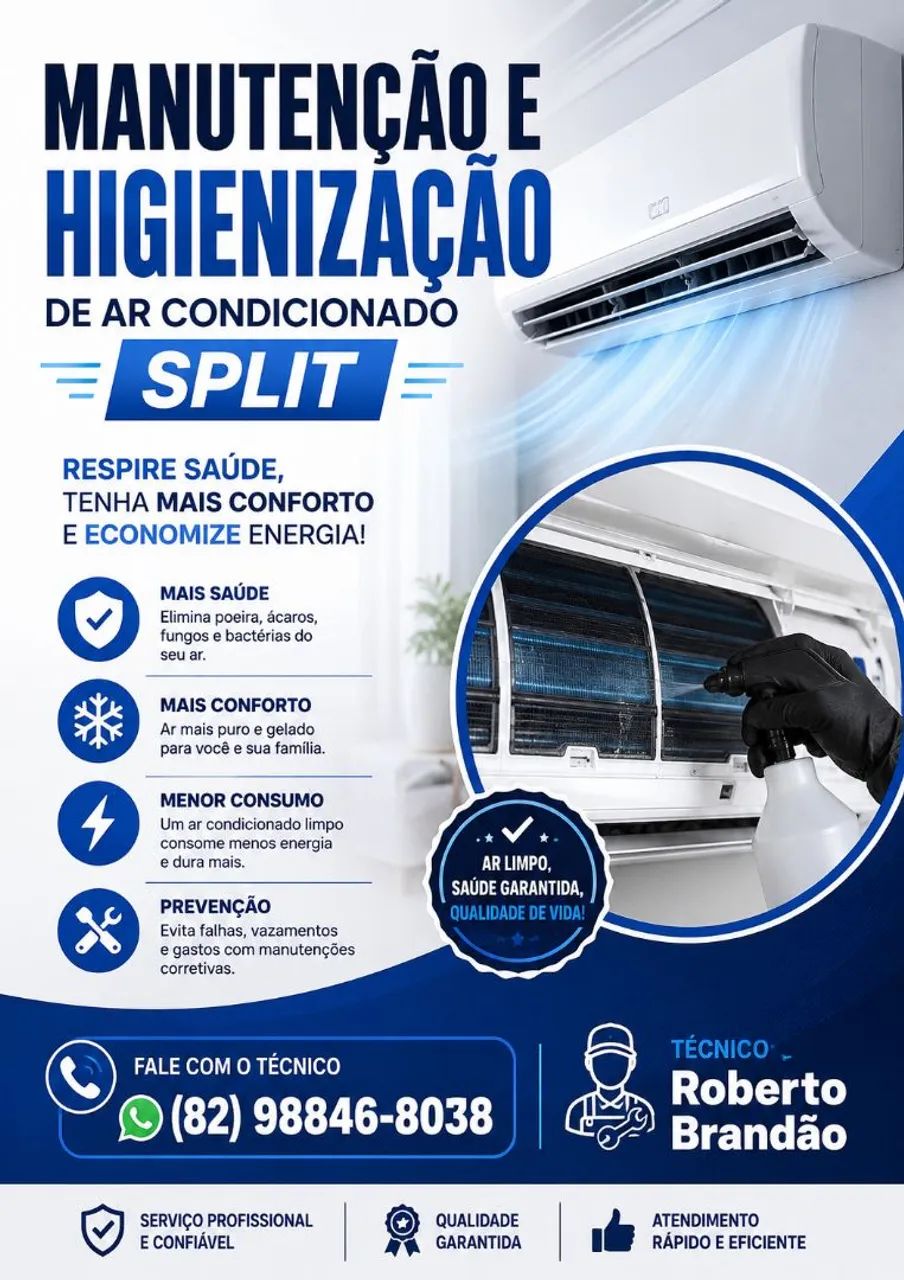 Limpeza de ar condicionado 