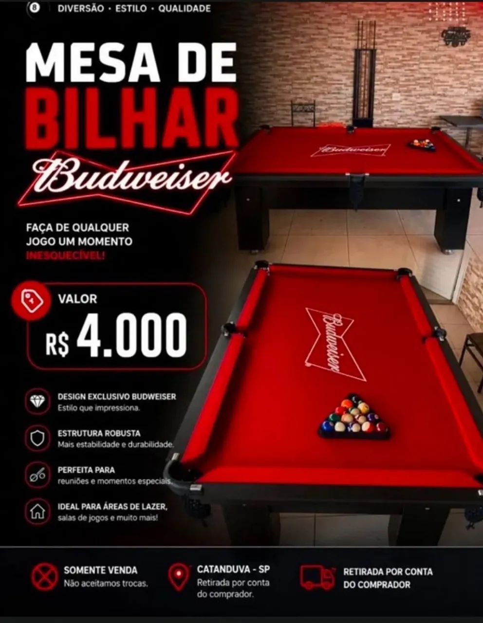 Mesa de bilhar 