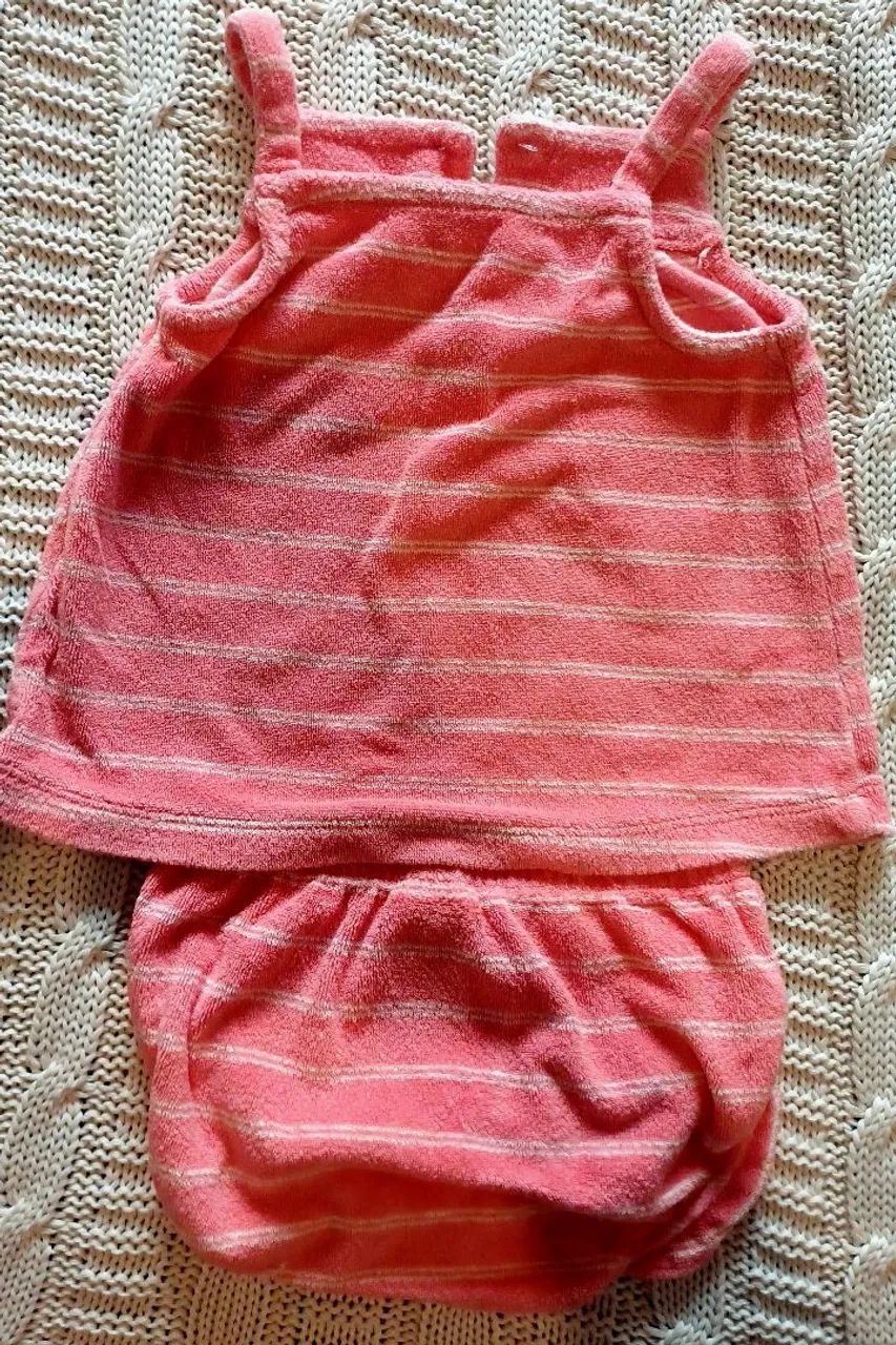 Conjunto top e shorts rosa Carter's 18 meses - Foto 2