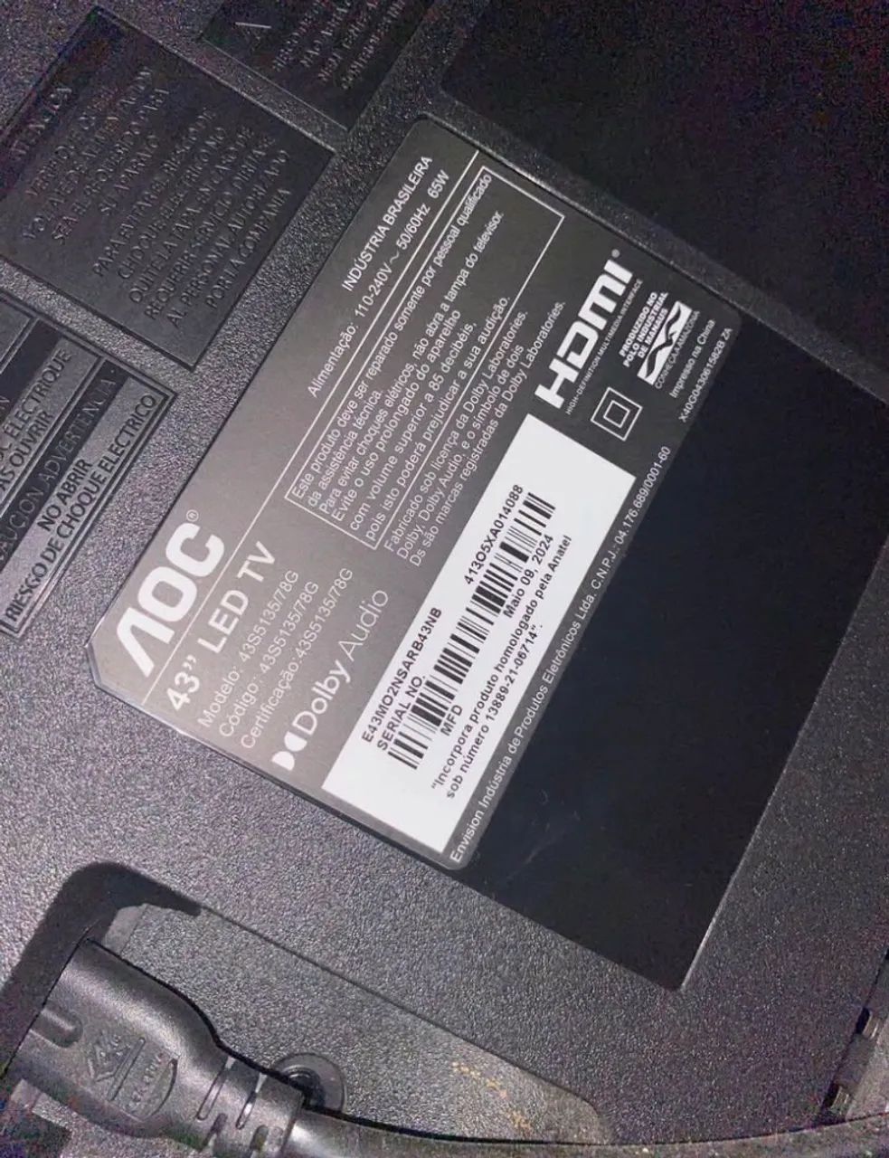 TV AOC ROKU TELA QUEBRADA - Foto 2
