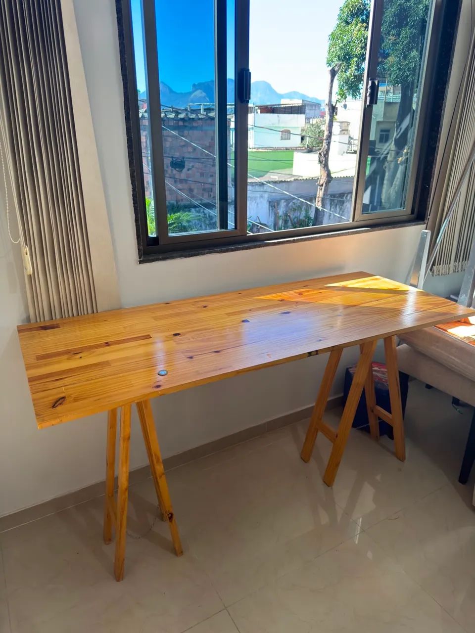 MESA ESCRITÓRIO MADEIRA  - Foto 2