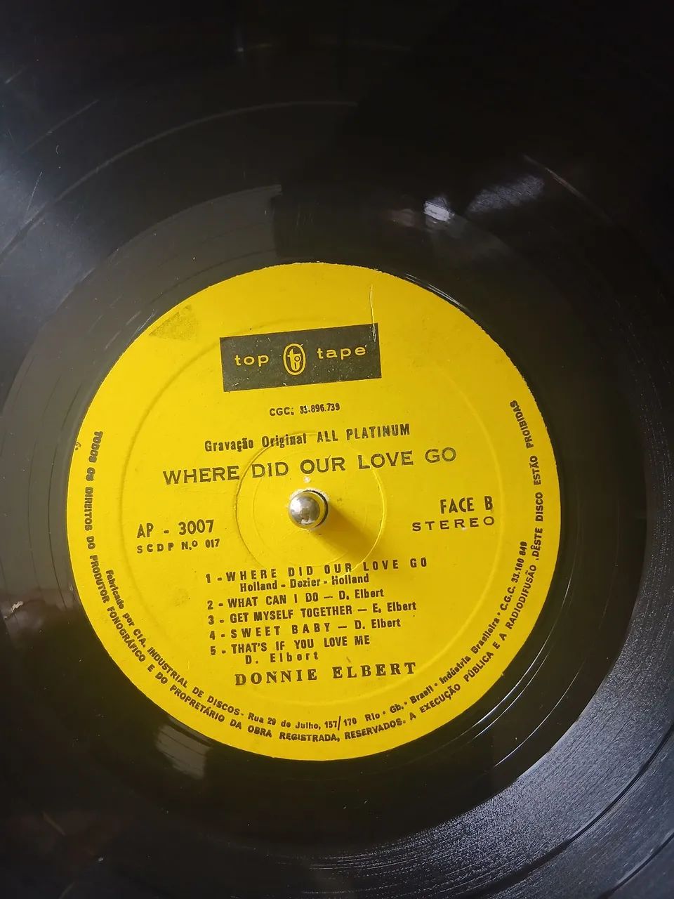 Lp donnie elbert "where did our love go " usado - Foto 4