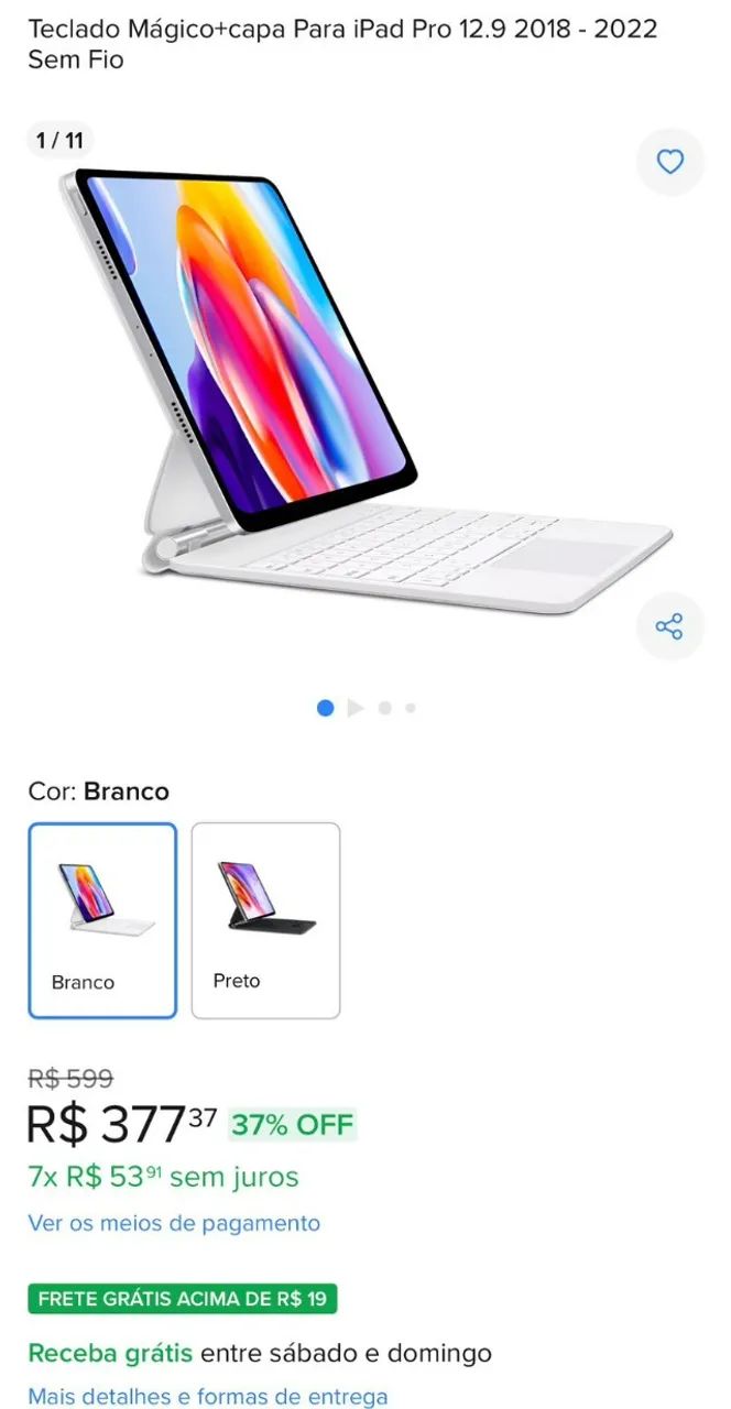 ipad pro 12,9 wi-fi + 5g 256gb + apple pencil + smart keyboard