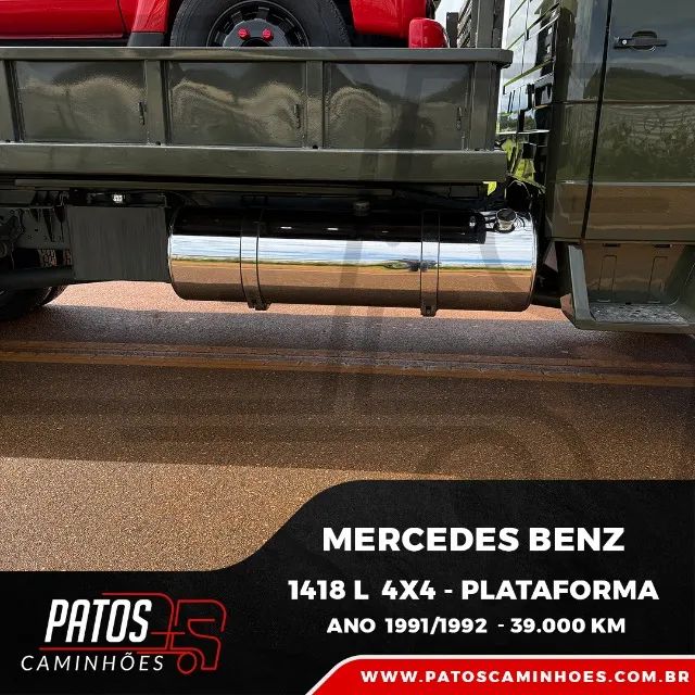 Mercedes Benz 1418 L 4x4 91/92 Plataforma - Caminhao Exercito - Foto 7