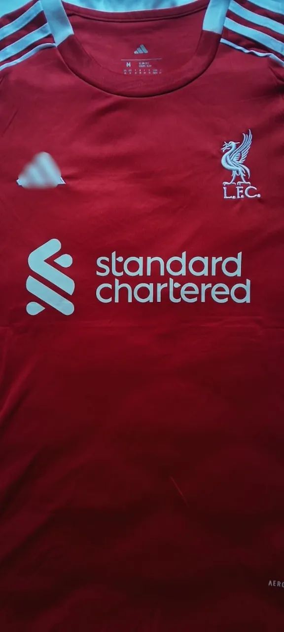 Camisa Liverpool FC Home 2025/26 Vermelha Torcedor M - Foto 5