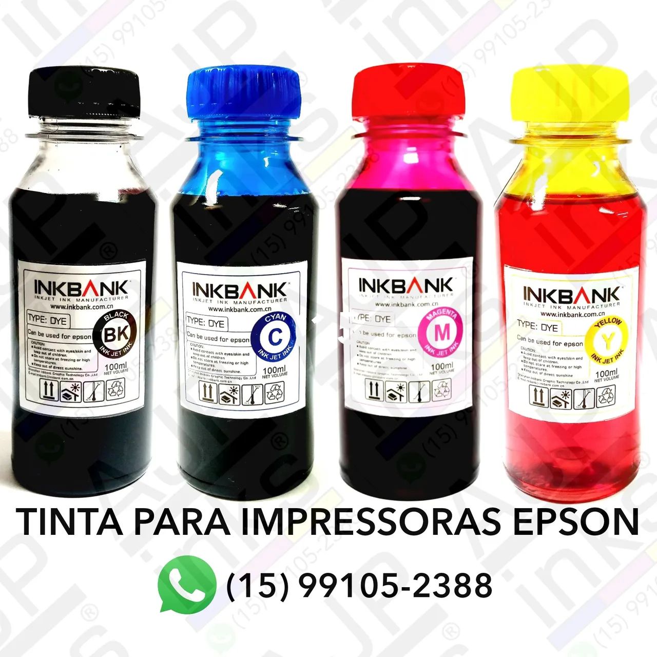 Tintas para recarga de impressoras Epson 