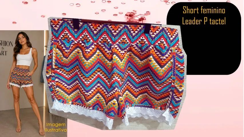 Short feminino Leader P tactel
