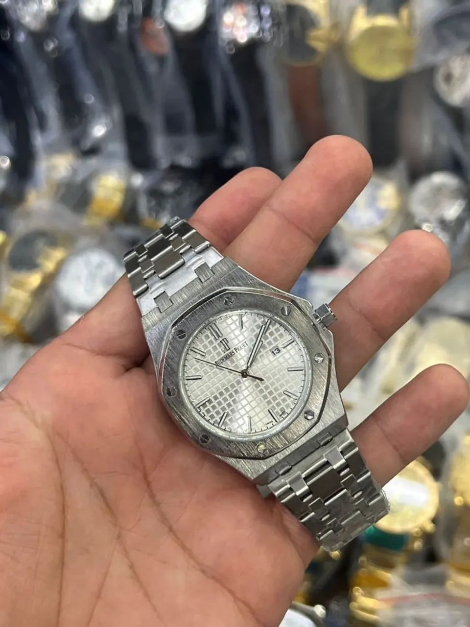 Relógio Estilo Royal Oak - Aço Inoxidável, Calendário Funcional e Design Sofisticado - Foto 2