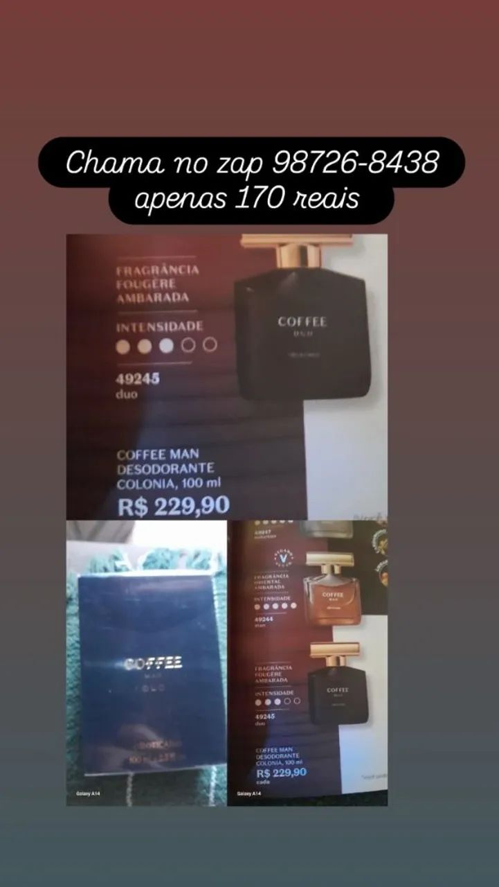 PERFUME COFFEE MAN BOTICÁRIO 
